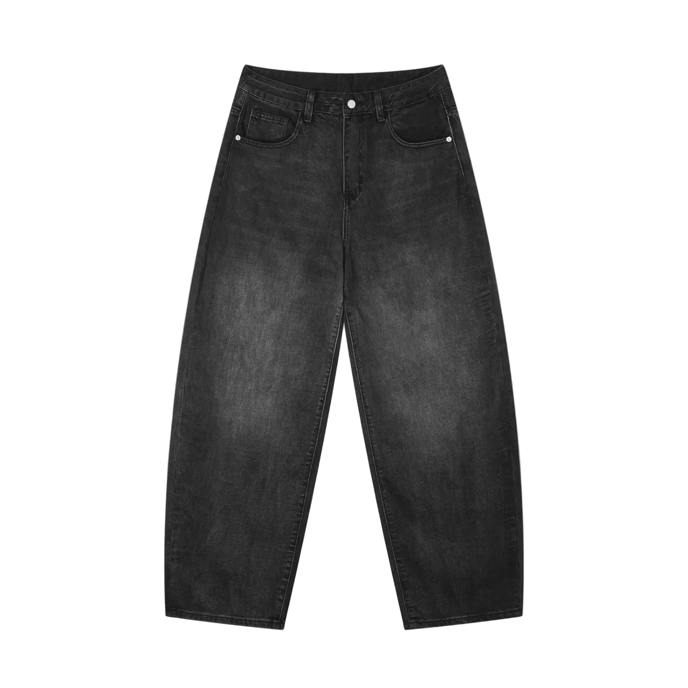 Vintage Wash Barrel Jeans