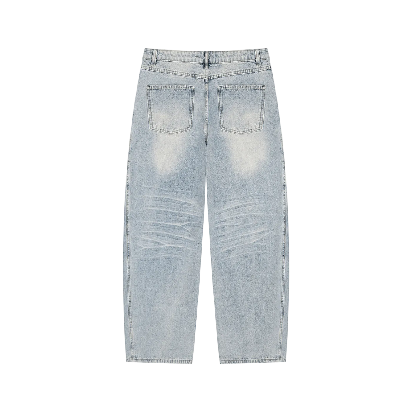 Enzyme Wash Wide Leg Jeans