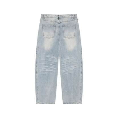 Enzyme Wash Wide Leg Jeans