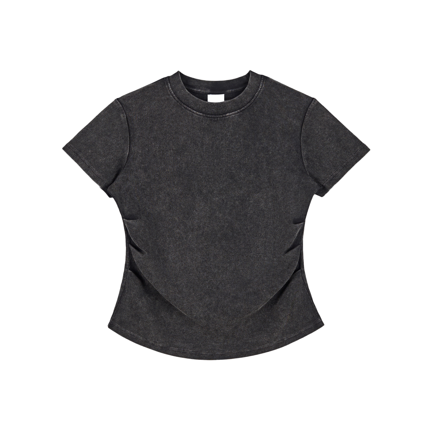 bodycon,washed,cotton-blend,fitted-tee,limited-drop