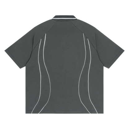 Raglan Pipe Polo Shirt
