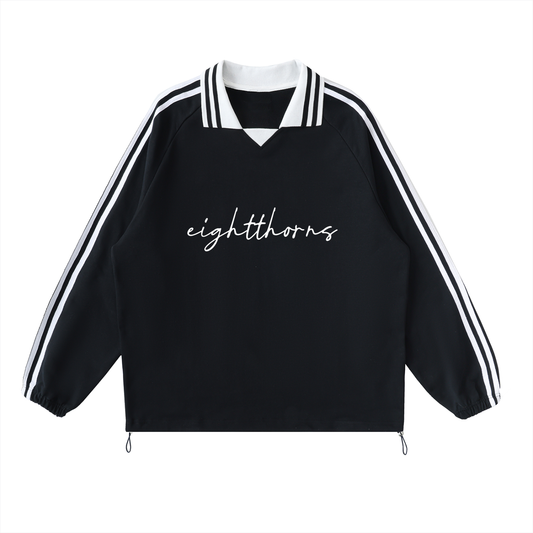 Lapel Collar Sweatshirt