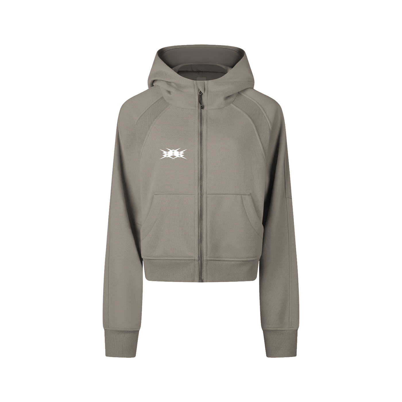 zip-hoodie,cropped,bodycon,fitted,stretch-fabric,tight-fit,clean-basic,sporty