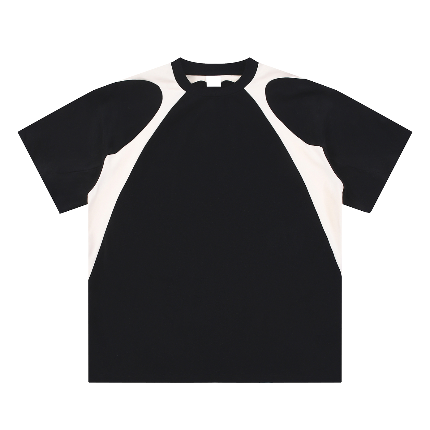 contrast-panel ,loose-fit,cotton,drop-shoulder,everyday-wear