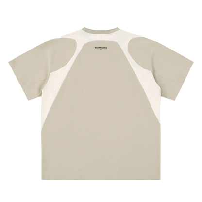 contrast-panel ,loose-fit,cotton,drop-shoulder,everyday-wear