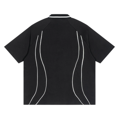Raglan Pipe Polo Shirt