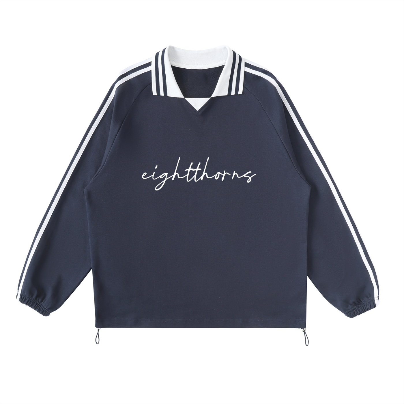 Lapel Collar Sweatshirt