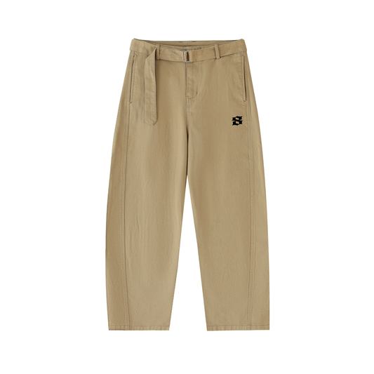 Twisted Seam Curved Pants