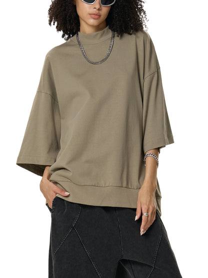 Mock Neck Tee