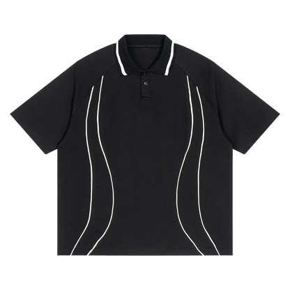 Raglan Pipe Polo Shirt
