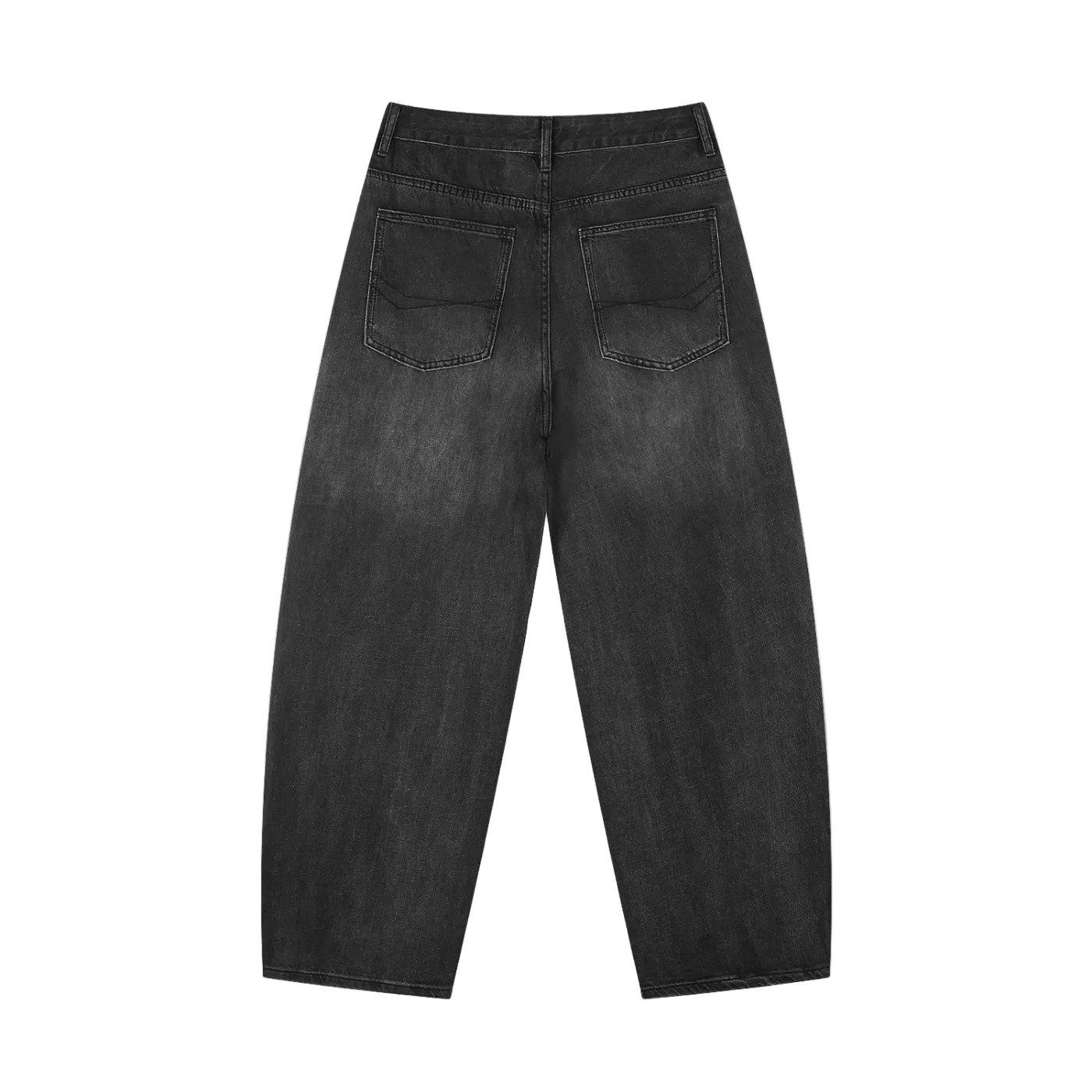 Vintage Wash Barrel Jeans