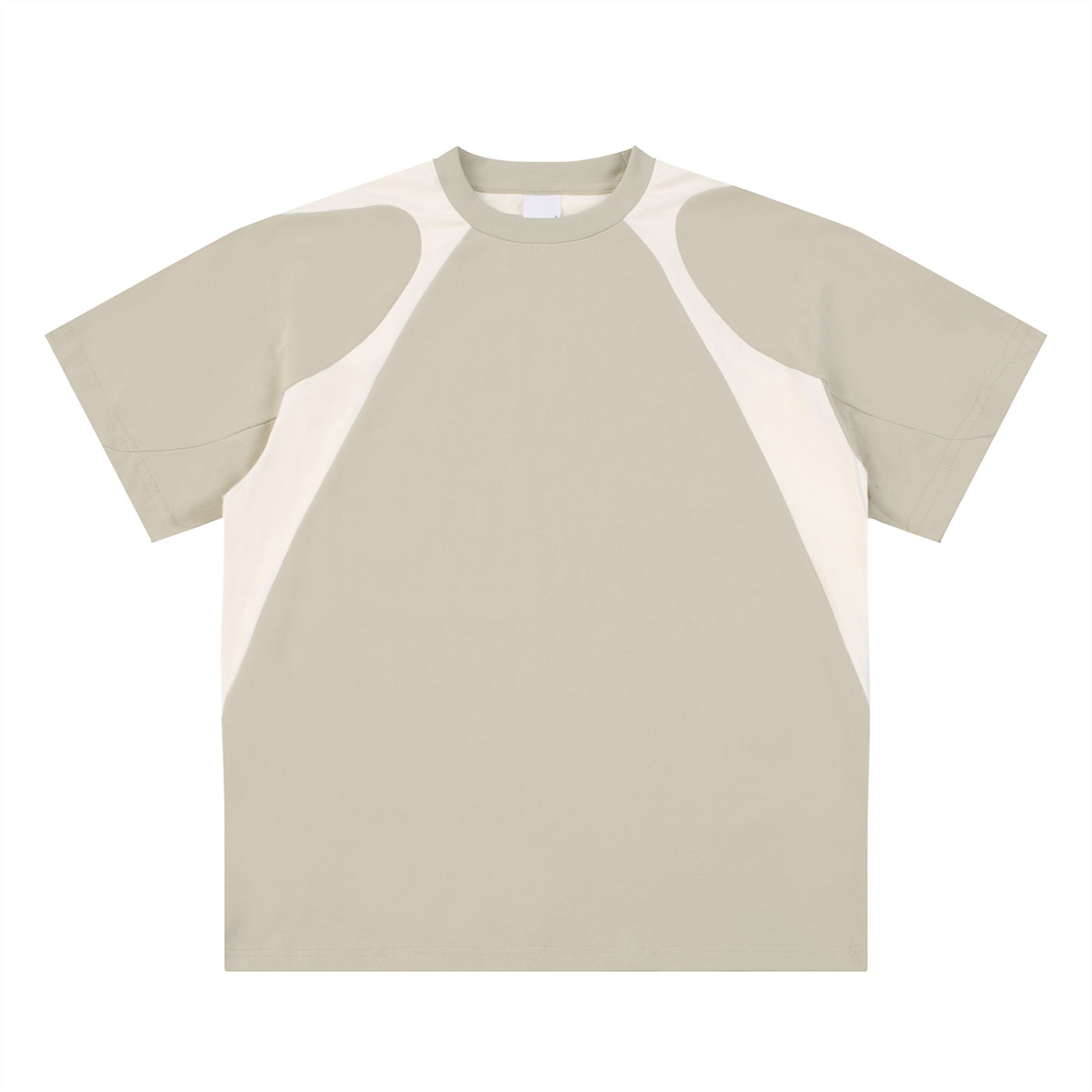contrast-panel ,loose-fit,cotton,drop-shoulder,everyday-wear