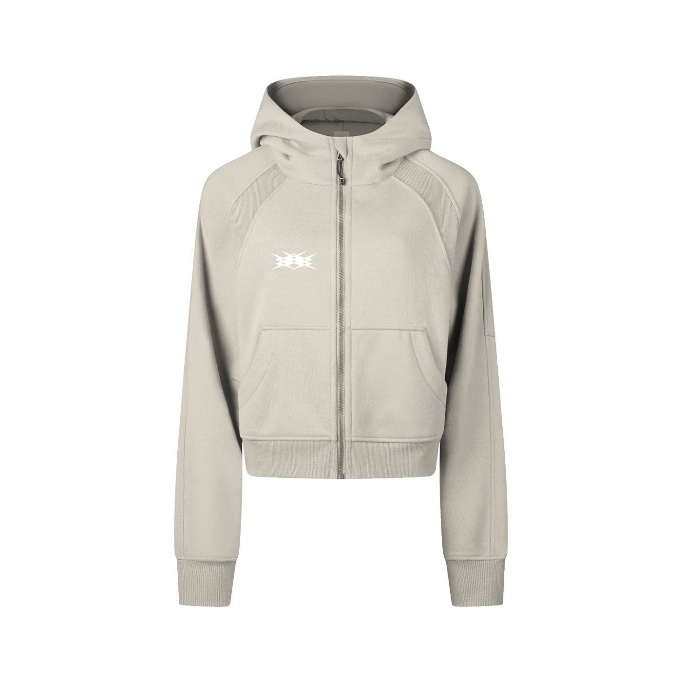 zip-hoodie,cropped,bodycon,fitted,stretch-fabric,tight-fit,clean-basic,sporty