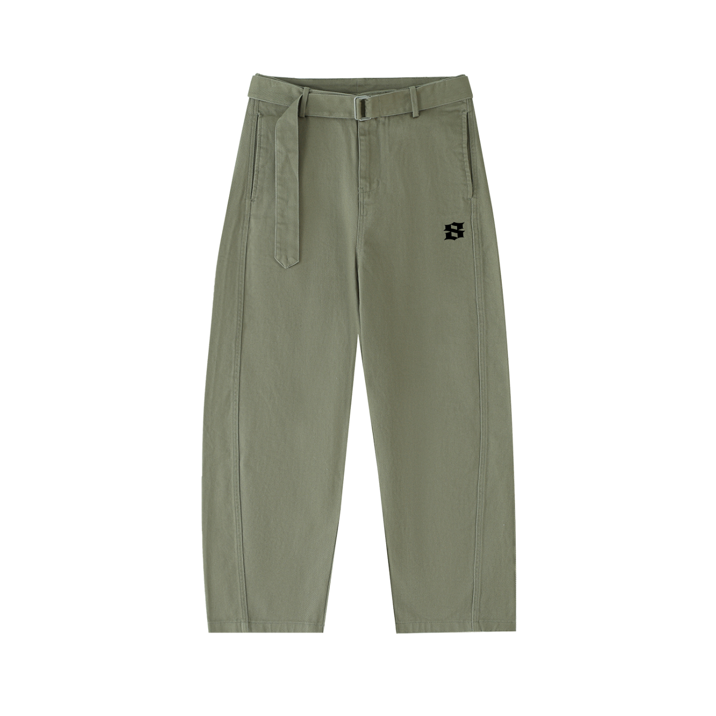 Twisted Seam Curved Pants