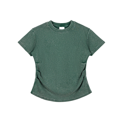 bodycon,washed,cotton-blend,fitted-tee,limited-drop