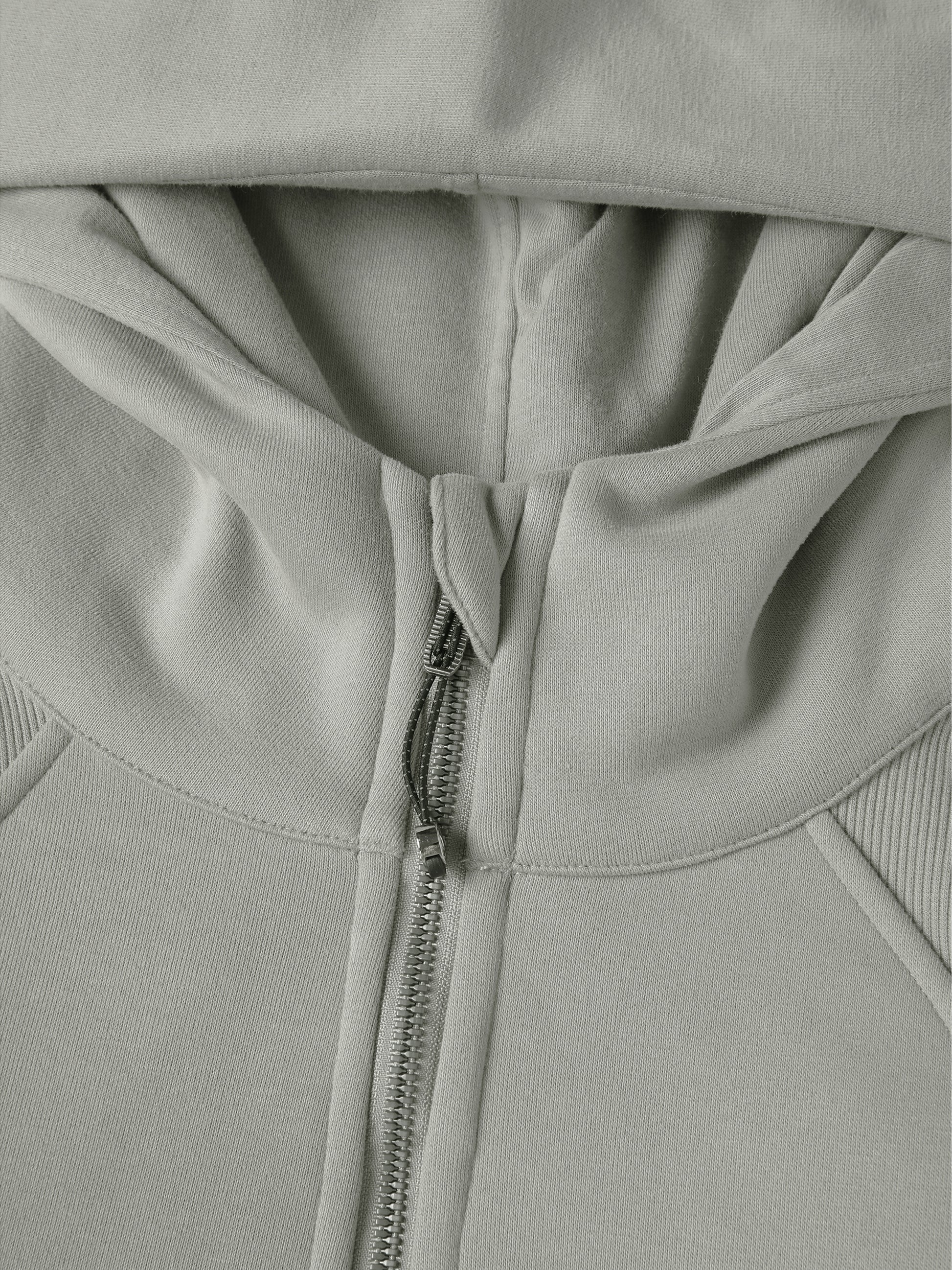 zip-hoodie,cropped,bodycon,fitted,stretch-fabric,tight-fit,clean-basic,sporty