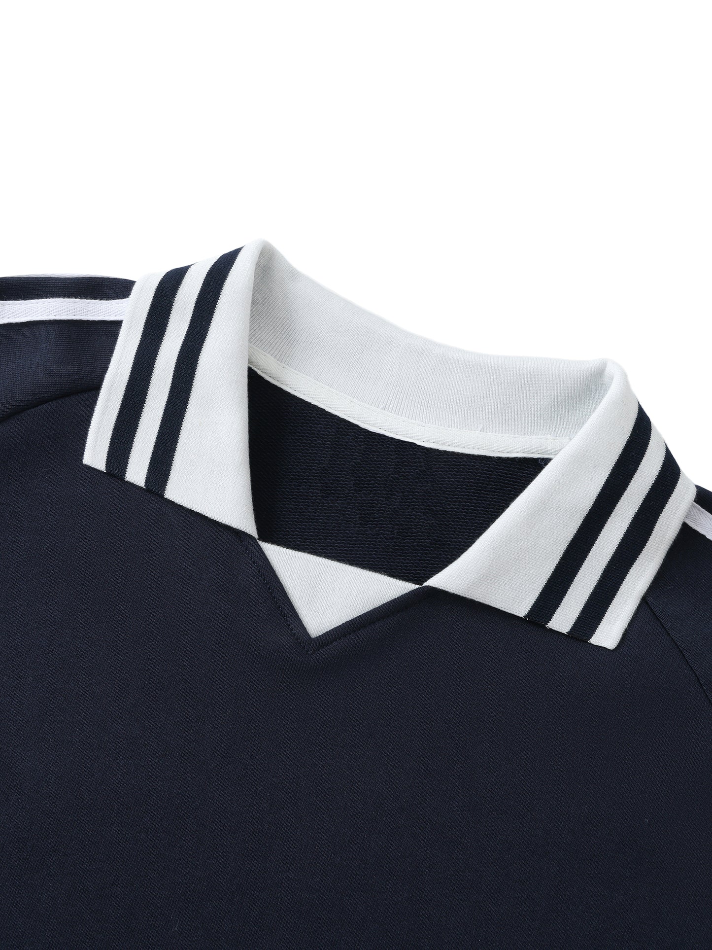 Lapel Collar Sweatshirt