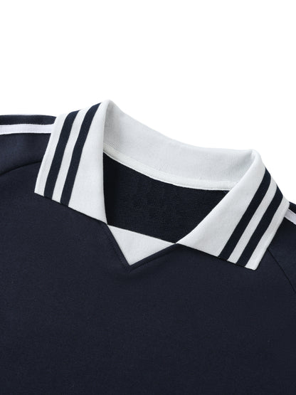 Lapel Collar Sweatshirt