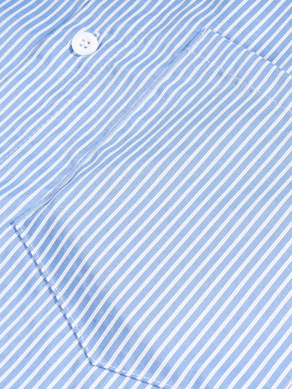Oversized Vertical Stripe Tee
